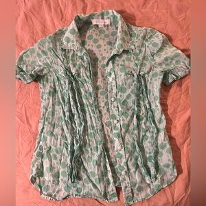 Flirty button up top